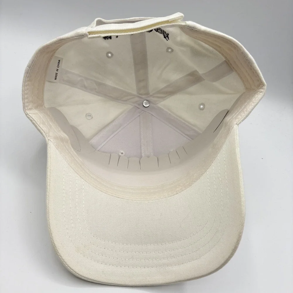 La Croix Hat Cap Strap Back One Size White Can Embroidered #LiveLaCroix NEW